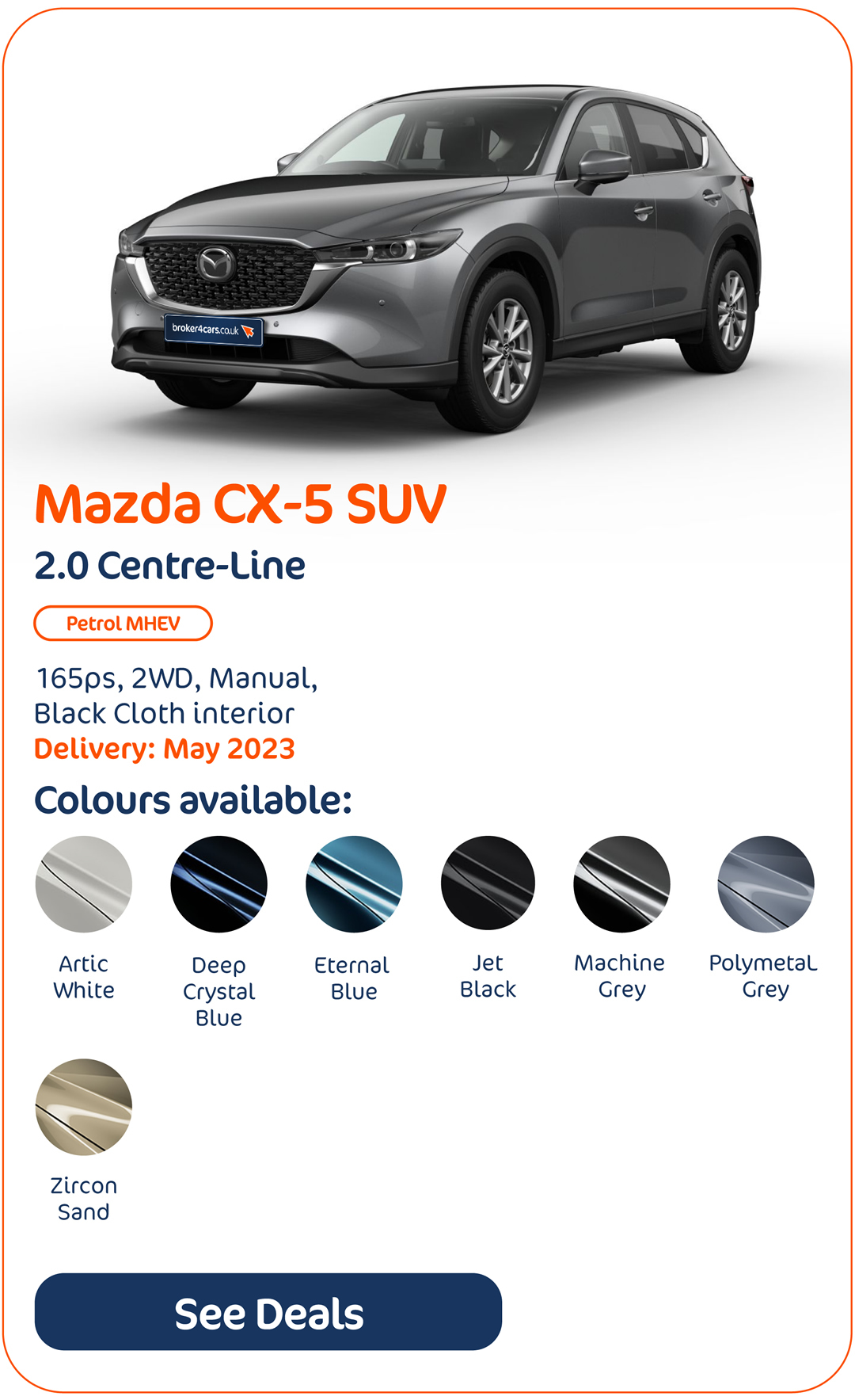 Mazda CX-5 SUV 2.0 Centre-Line - Click to Enquire